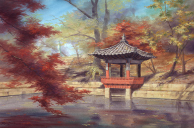 Pagoda - Artwork by Ron Dias