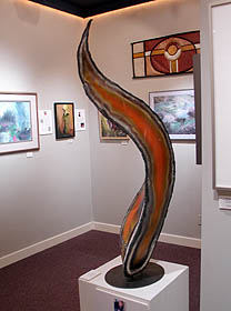 The Keeper of the Flame Award - Welded Steel Sculpture donated in 2005 by Fresno's Man of Steel Chris Sorensen