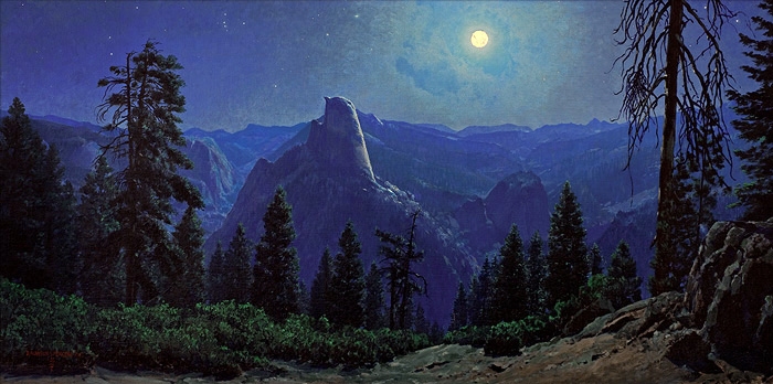 Full Moon over Glacier Point by Duncan Spencer