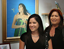 Donna and Monica Featherstone at the 2008 Preview Exhibit